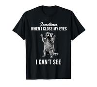Sometimes When I Close My Eyes I Can't See Raccoon T-Shirt