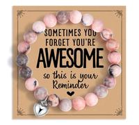 Sometimes You Forget You're Awesome Healing Relaxation Inspirational Bracelets Gifts for Women Daughter,Sister, Best Friends on Birthday,Christmas,Mother's Day,Valentine's Day,1Greeting Card-19
