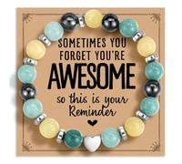 Sometimes You Forget You're Awesome Healing Relaxation Inspirational Bracelets Gifts for Women Daughter,Sister, Best Friends on Birthday,Christmas,Mother's Day,Valentine's Day,1Greeting Card-20