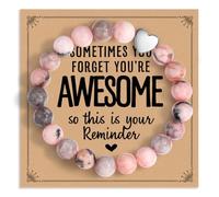 Sometimes You Forget You're Awesome Healing Relaxation Inspirational Bracelets Gifts for Women Daughter,Sister, Best Friends on Birthday,Christmas,Mother's Day,Valentine's Day,1Greeting Card-20