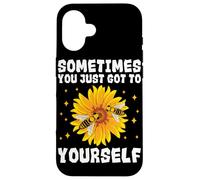 Sometimes You Just Got To Bee Yourself Bee Beehive Sunflower Case for iPhone 16