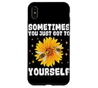 Sometimes You Just Got To Bee Yourself Bee Beehive Sunflower Case for iPhone XS Max