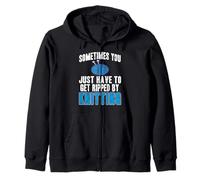 Sometimes You Just Have to Unwind Knitting Yarn Lover Zip Hoodie