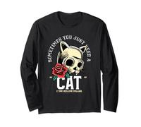 Sometimes You Just Need A Cat & 500 Million Dollars (Funny) Long Sleeve T-Shirt