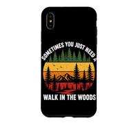 Sometimes You Just Need Walk In The Woods Retro Hiking Case for iPhone XS Max