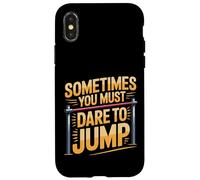 Sometimes You Must Dare To Jump Leap Training - Case for iPhone X/XS