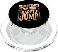Sometimes You Must Dare To Jump Leap Training - PopSockets PopGrip for MagSafe