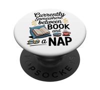 Somewhere Between a Book and a Nap Cozy Reading PopSockets Adhesive PopGrip