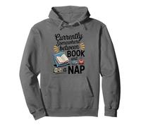 Somewhere Between a Book and a Nap Cozy Reading Pullover Hoodie