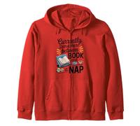 Somewhere Between a Book and a Nap Cozy Reading Zip Hoodie