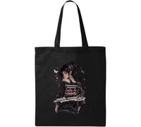 Somewhere Between Calm And Chaos Natural Cotton Tote Bag Black