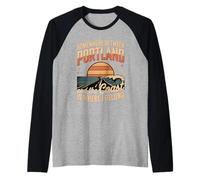 Somewhere Between Portland and The Coast - Adventure Raglan Baseball Tee