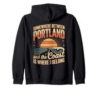 Somewhere Between Portland And The Coast - Adventure Zip Hoodie