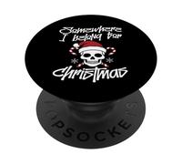 Somewhere I Belong For Christmas Heavy Metal Christmas Xmas PopSockets Adhesive PopGrip