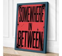 Somewhere in Between Canvas Wall Art Print 30x20 Inch
