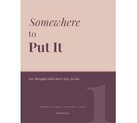 Somewhere To Put It: For thoughts that don't stay in line - An ADHD-friendly blank journal with index for overthinking, brain dumps, and scattered thoughts.