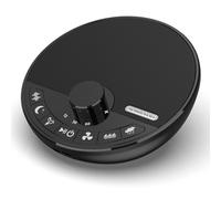 Someyou Portable White Noise Machine with 18 Sleep Sounds, Battery Powered Bluetooth Function Knob Volume Control Sleep Timer, Baby Sound Machine for Adults Kids Sleeping(Black)