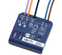 Somfy 1822663 - Light Receiver | Operation of the Lighting via Remote Control or App | Dimmable | io Technology | Compatible with TaHoma (Switch) | Attachment behind light button
