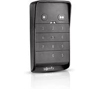 Somfy 1870917 Wireless Code Keypad 2-Channel RTS Fully Wireless, Protection Type IP55 Wireless Control, Black Design Buttons with Backlight