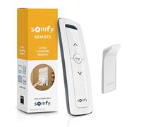Somfy Remote Situo 1 Pure - 74300 RTS Single Channel Remote Control for 1 Motorized Shade or Group - RTS Only (Not Zigbee/Wi-Fi/Z-Wave) - Includes Wall Holder - Elegant White