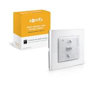 Somfy Smoove 1 RTS Pure - 1 Channel Wall Mount Switch for RTS Motorized Shades, Curtains and Blinds - Mounts Easily to Wall or Surface - Easy to Install, No Electrician, Wires, or Cutting - #1811533