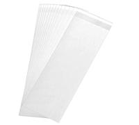 Somioco 200 pcs 4x10 in Long Resealable Cello Cellophane Bags Self Adhesive Cellophane Clear Treat Bags Opp Sealing Plastic Poly Bags 1.4 Mil for Bakery Cookies Candies Jewelry Crafts Candles Party