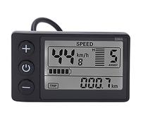 SOMK Ebike LCD Display Panel, 24V 36V 48V IP65 Electric Bike LCD Display Meter with Waterproof Plug, Electric Bike Conversion Accessories Bicycle Speedometer Control Panel, Easy to Install