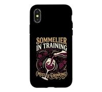 Sommelier In Training Mostly Drinking Wine Vino Case for iPhone X/XS