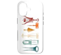 Sommelier Wine Drinking Tasting Retro Corkscrew Wine Opener Case for iPhone 17