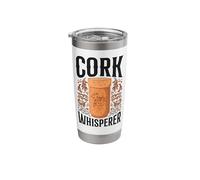 Sommelier Wine Drinking Tasting The Cork Whisperer Stainless Steel Insulated Tumbler