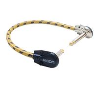 Sommer 1 m Classic Vintage Pancake FX Link Patch Lead Guitar Effects - Yellow