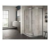 Sommer 8 Double Door Offset Quadrant Shower Enclosure 900 x 760mm - SOE04 Shower Tray Size (mm): 900 x 760 Right Handed