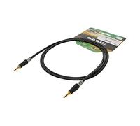 Sommer Cable Basic HBA-3S-0150 1.5 m Mini Jack Cable Patch Cable 2 x 3.5 mm Mini Jack Stereo 3-Pin with Hicon Connectors