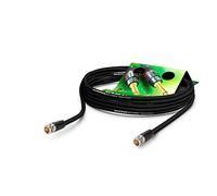 Sommer Cable - BNC Coaxial Video Cable 75 Ω - HD/3G/6G/12G-SDI / 4K-UHD SC-Vector 0.8/3.7 - BNC/BNC NBNC75BLP9X Neutrik - Black 131ft (40m) - Made in Germany