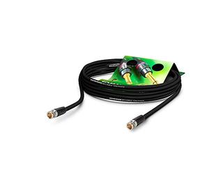 Sommer Cable - BNC Coaxial Video Cable 75 Ω - HD/3G/6G/12G-SDI / 4K-UHD SC-Vector 0.8/3.7 - BNC/BNC NBNC75BLP9X Neutrik - Black 49ft (15m) - Made in Germany