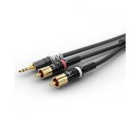 Sommer Cable HBP-3SC2-0600 Audio Cable 3.5mm Jack to 2x RCA 6m Black