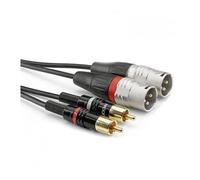 Sommer Cable HBP-M2C2-0150 Audio Adapter cable 2x RCA to 2x XLR Bl...