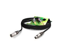 Sommer Cable Microphone Stage 22 Highflex - XLR 3 pole Male Neutrik NC3MXX / XLR 3 Pole Female Neutrik NC3FXX, delivered with Cable Strap, Black (5m - 16,4ft) Made in Germany