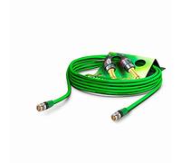 Sommer Cable Video Patch Cable 6G-SDI / 4K SC-Vector 0.8 / 3.7, BNC/BNC NBNC75BLP9X Neutrik Green