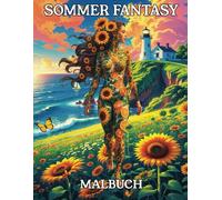 Sommer Fantasy Malbuch: Sommertraum für Erwachsene und Jugendliche - zum Ausmalen, Entspannen und für kreative Achtsamkeit