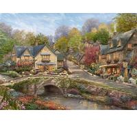 Sommer in Cobblestone Village: Puzzle Thomas Kinkade 2000 Teile