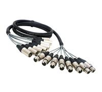 Sommer Mistral 'DURA-CORE' 8 way Balanced Male to Female XLR Loom (4m)