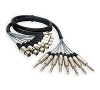 Sommer Mistral 'DURA-CORE' 8 way Balanced TRS Jack to Female XLR (4m)