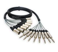 Sommer Mistral 'DURA-CORE' 8 way Balanced TRS Jack to Male XLR (1.5m)