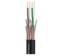 Sommer Peacock Twin Balanced Splitter Cable. Black. 1.5m