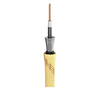 Sommer SC-Classique Guitar, Bass, Instrument Cable. Yellow Stripe Vintage. 25m