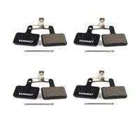 SOMMET 4 pairs Resin and Semi-Metallic Disc Brake Pads fit for Shimano M355 M375 M395 M415 M416 M445 M446 M447 M465 M475 M485 M486 M510 M515 M525 M575 Tektro Orion Auriga Pro