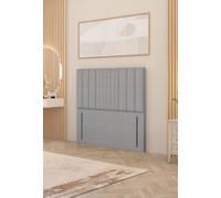 Somnior Alexas 54" Floor Standing Headboard Linen Fabric in Light Grey | Size: King