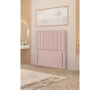 Somnior Alexas 54" Floor Standing Headboard Plush Velvet In Pink Pink