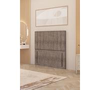 Somnior Alexas 54" Floor Standing Headboard Tweed Fabric in Brown | Size: Double Somnior Brown Double